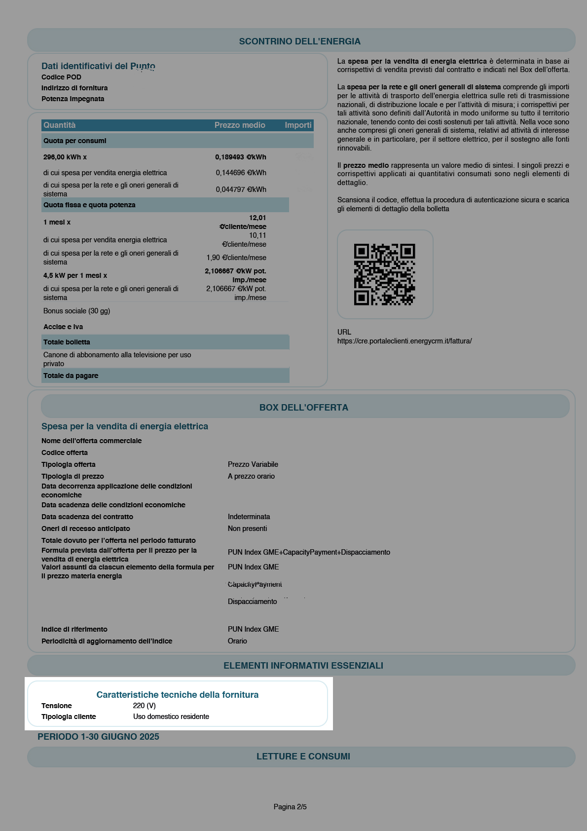 Elementi Informativi Essenziali